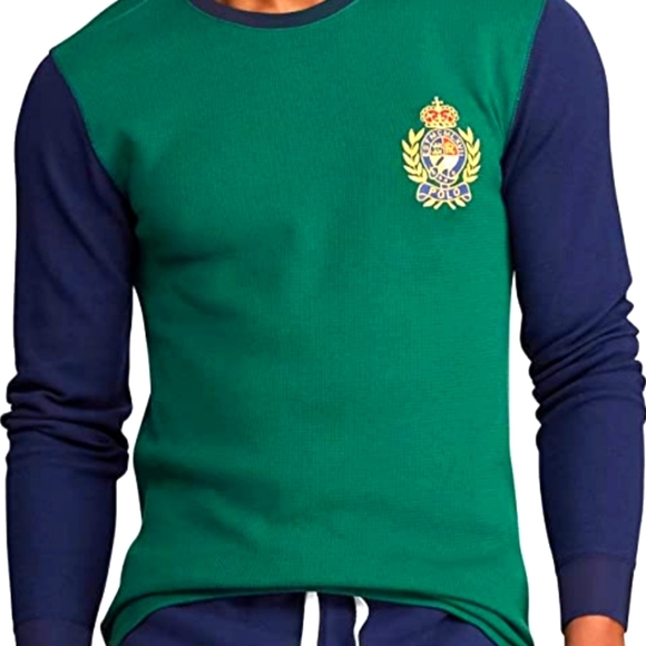 Polo Ralph Lauren Other - Polo Ralph Lauren Mens Red Thermal Knit Pajama Shirt
